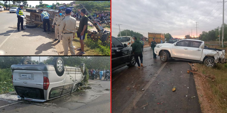 ឆ្នាំ២០២០ ករណីគ្រោះថ្នាក់ចរាចរណ៍ក្នុងខេត្តសៀមរាប ថយចុះជិត៣០ភាគរយ