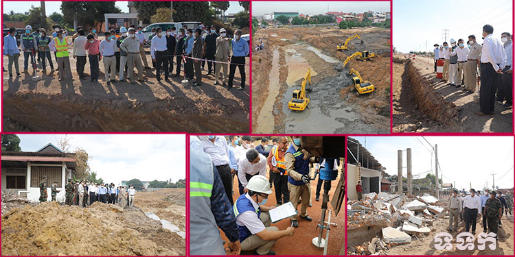 គណៈប្រតិភូក្រសួង និងក្រុមការងារបច្ចេកទេសអន្តរក្រសួង ចុះពិនិត្យដំណើរការសាងសង់ហេដ្ឋារចនាសម្ព័ន្ធផ្លូវចំនួន ៣៨ខ្សែ ក្នុងក្រុងសៀមរាប