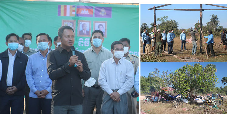 ឯកឧត្តមអភិបាលខេត្តសៀមរាប ចុះពិនិត្យការតាំងទីលំនៅថ្មី របស់ប្រជាពលរដ្ឋស្ម័គ្រចិត្តរុះរើលំនៅដ្ឋាននៅតាមមាត់ស្ទឹងសៀមរាប 