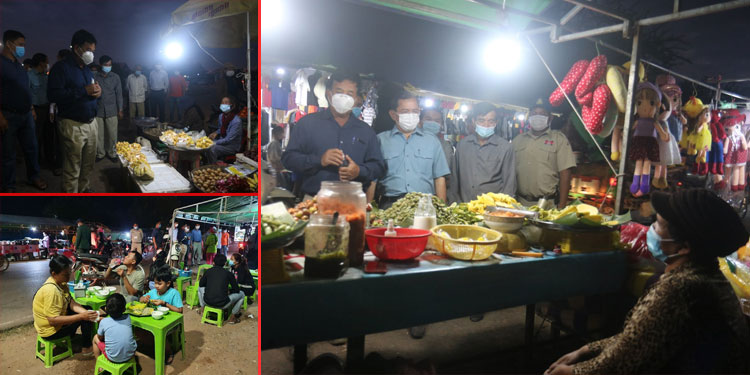 អាជ្ញាធរខេត្តសៀមរាប ចុះអប់រំអាជីករនៅតាមបណ្តោយផ្លូវ៦០ម៉ែត្រ ពីការទប់ស្កាត់ជំងឺកូវីដ-១៩ និងព្រមានបិទអាជីវកម្មប្រសិនបើមិនគោរពតាមការណែនាំ