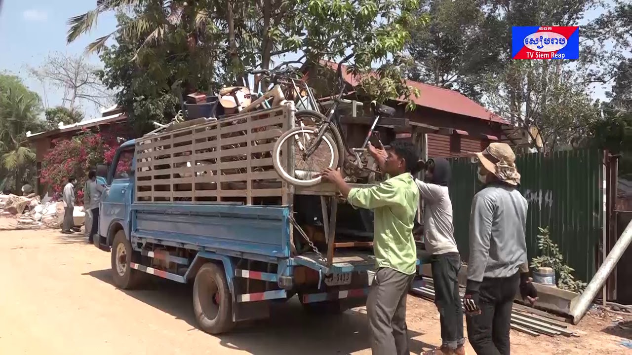 រដ្ឋបាលខេត្តសៀមរាបដឹកនាំកម្លាំងចម្រុះរុះរើសំណង់ផលប៉ះពាល់នៅមាត់ស្ទឹងសៀមរាប