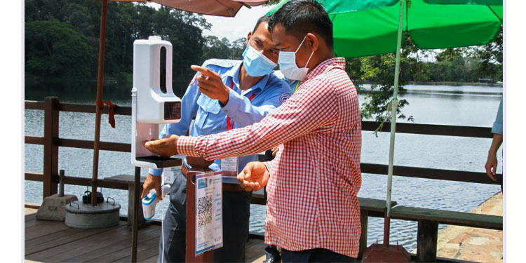 អាជ្ញាធរជាតិអប្សរាចាប់ផ្ដើមពង្រឹងវិធានការសុខាភិបាលសម្រាប់ភ្ញៀវទេសចរចូលទស្សនាតាមប្រាសាទនានាក្នុងតំបន់អង្គរ