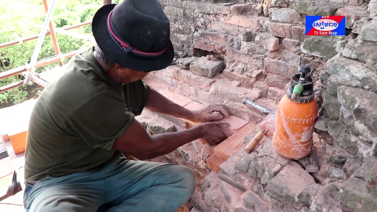 ក្រុមការងារអាជ្ញាធរជាតិអប្សរាកំពុងដំណើរការជួសជុលប្រាសាទត្រពាំងផុងផ្នែកខាងលិចដោយសម្រេចបានជិត៤០ភាគរយ