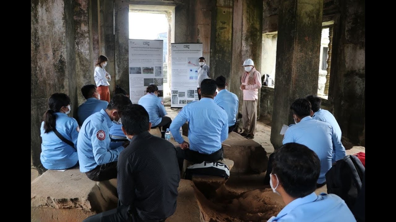 អាជ្ញាធរជាតិអប្សរា បណ្តុះបណ្តាល ដល់ក្រុមភ្នាក់ងារទេសចរណ៍ ក្នុងរមណីយដ្ឋានអង្គរ ក្នុងការគ្រប់គ្រងហានិភ័យប្រាសាទ