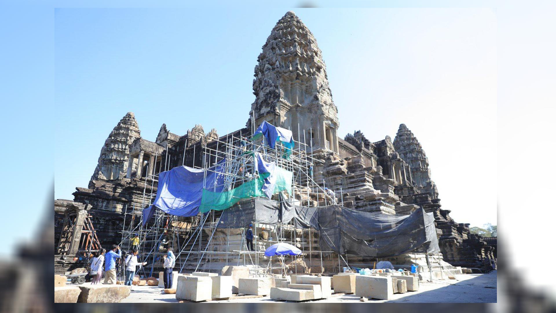 អ្នកជំនាញអាជ្ញាធរជាតិអប្សរាបង្ហាញថា តួប្រាង្គបាកាណនៃប្រាសាទអង្គរវត្ត នឹងបញ្ចប់ការជួសជុលចុងខែមេសា