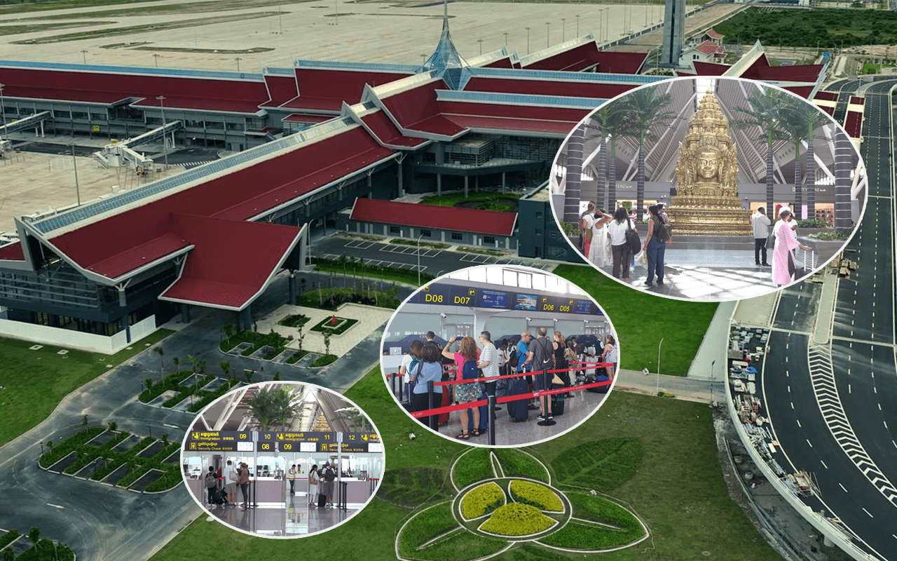 អាកាសយាន្តដ្ឋានអន្តរជាតិសៀមរាប-អង្គរ ថ្មី ចាប់ផ្តើមបើកដំណើរការទទួលជើងហោះហើរលើកដំបូងជាផ្លូវការ