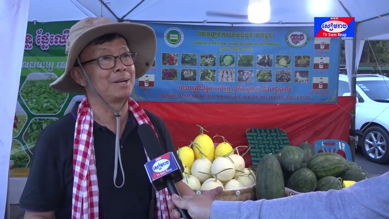 វិស័យឯកជនមកពីរាជធានី-ខេត្តចំនួន១៦ នាំយកផលិតផលក្នុងស្រុក មកតាំងបង្ហាញក្នុងពិព័រណ៌ផលិតផលខ្មែរ និងបន្លែ ផ្លែឈើលើកទី១៧ ឆ្នាំ២០២៤ នៅខេត្តសៀមរាប