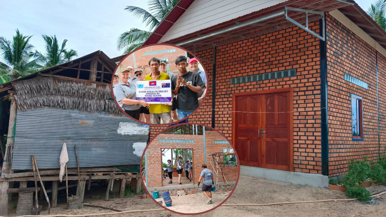 សប្បុរសជនប្រទេសអូស្ដា្រលី សាងសងផ្ទះមួយខ្នងជូនពលរដ្ឋដែលមានជីវភាពខ្វះខាត និងងាយរងគ្រោះ ក្នុងស្រុកបន្ទាយស្រី ខេត្ដសៀមរាប