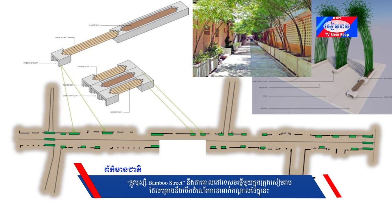 “ផ្លូវឫស្សី Bamboo Street” នឹងជាគោលដៅទេសចរថ្មីមួយក្នុងក្រុងសៀមរាប ដែលគ្រោងនឹងបើកដំណើរការនាពាក់កណ្តាលខែធ្នូនេះ