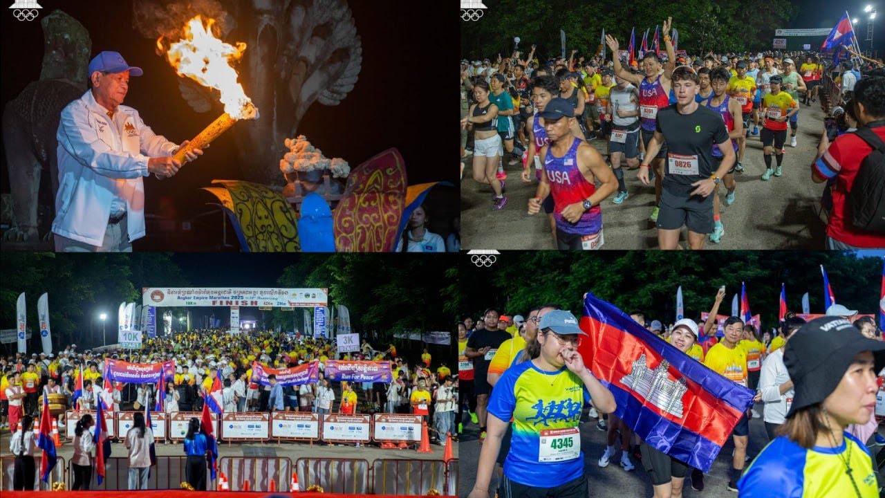 ទិវារត់ប្រណាំងម៉ារ៉ាតុងចក្រភពអង្គរ លើកទី១០ ចាប់ផ្តើមជាផ្លូវការ ដោយមានអត្តពលិកជាតិ-អន្តរជាតិចូលរួមជាង ៤ ០០០នាក់